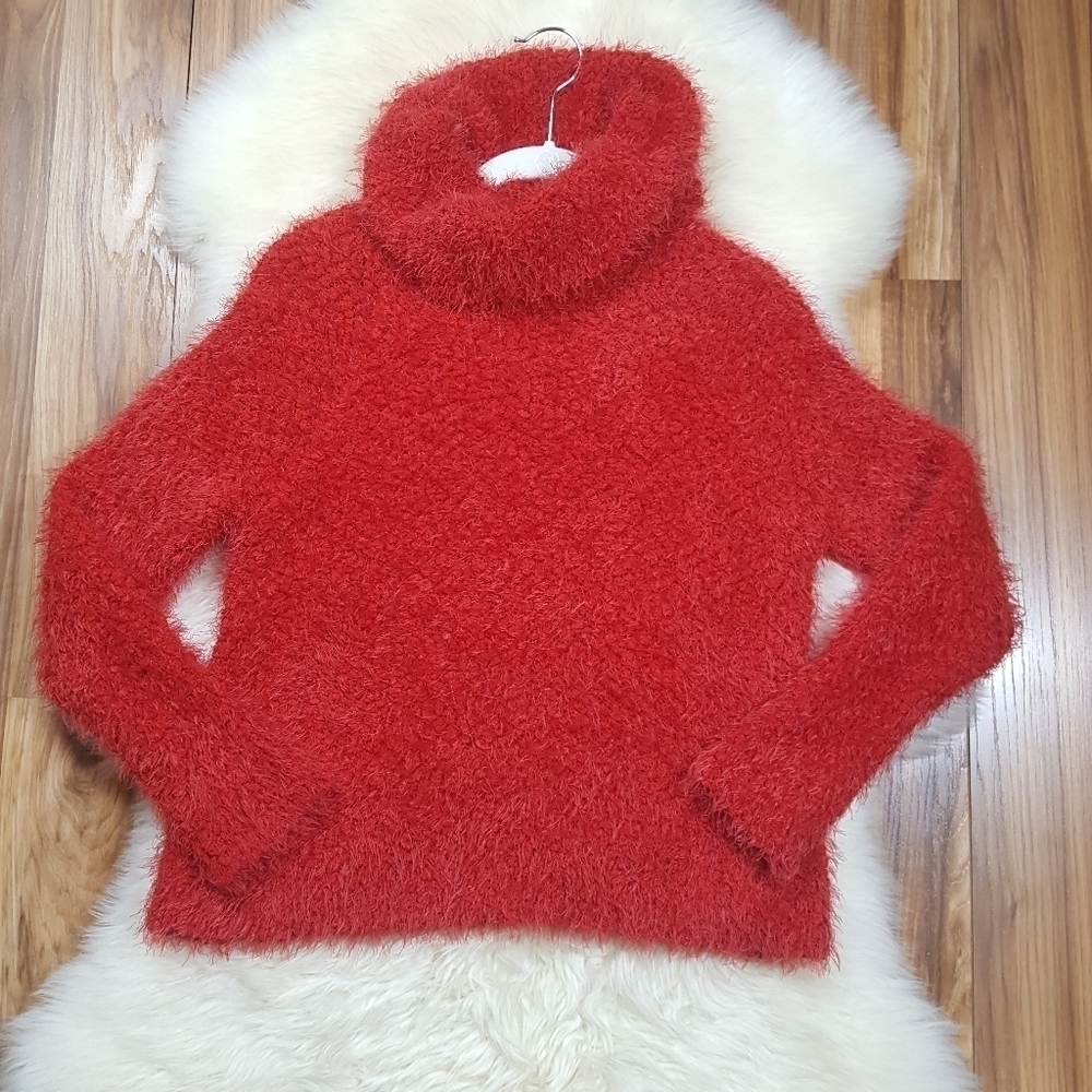 Cupcakes and Cashmere Red Cowl Neck Sweater - Picture 10 of 10